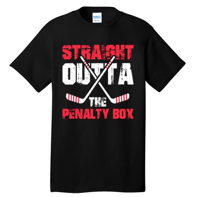 Straight Outta Penalty Box | Ice Hockey Player Tall T-Shirt