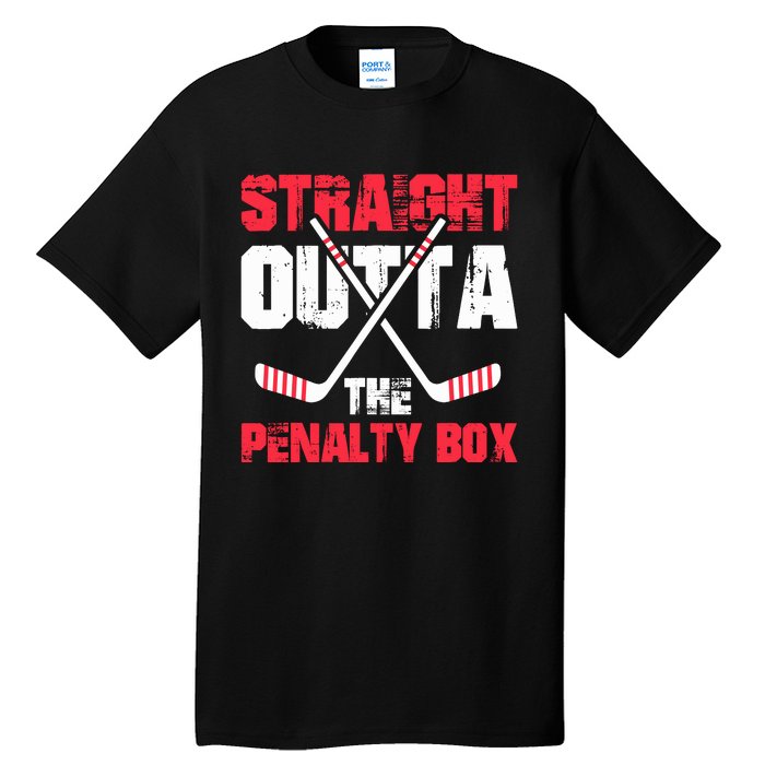 Straight Outta Penalty Box | Ice Hockey Player Tall T-Shirt