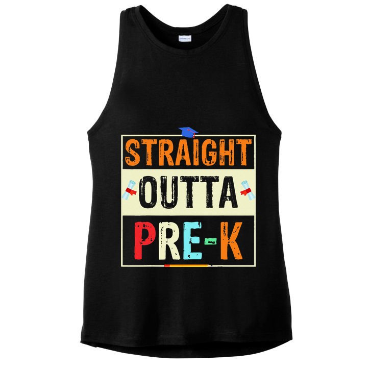 Straight Outta Pre K Preschool Graduation Gifts Ladies PosiCharge Tri-Blend Wicking Tank