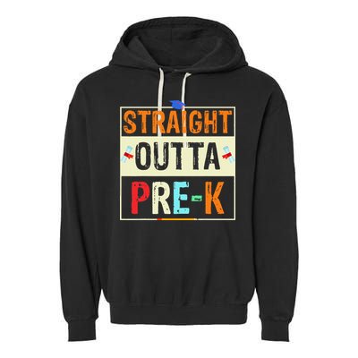 Straight Outta Pre K Preschool Graduation Gifts Garment-Dyed Fleece Hoodie