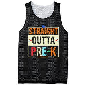 Straight Outta Pre K Preschool Graduation Gifts Mesh Reversible Basketball Jersey Tank