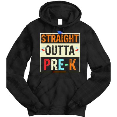 Straight Outta Pre K Preschool Graduation Gifts Tie Dye Hoodie
