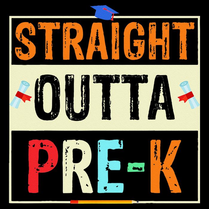 Straight Outta Pre K Preschool Graduation Gifts Womens T-Shirt