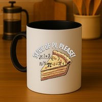 Slice Of Pi Please Funny Math Humor Pi Day Gift Coffee Mug