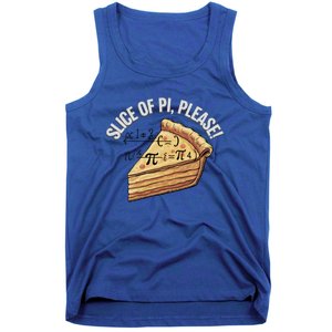 Slice Of Pi Please Funny Math Humor Pi Day Gift Tank Top