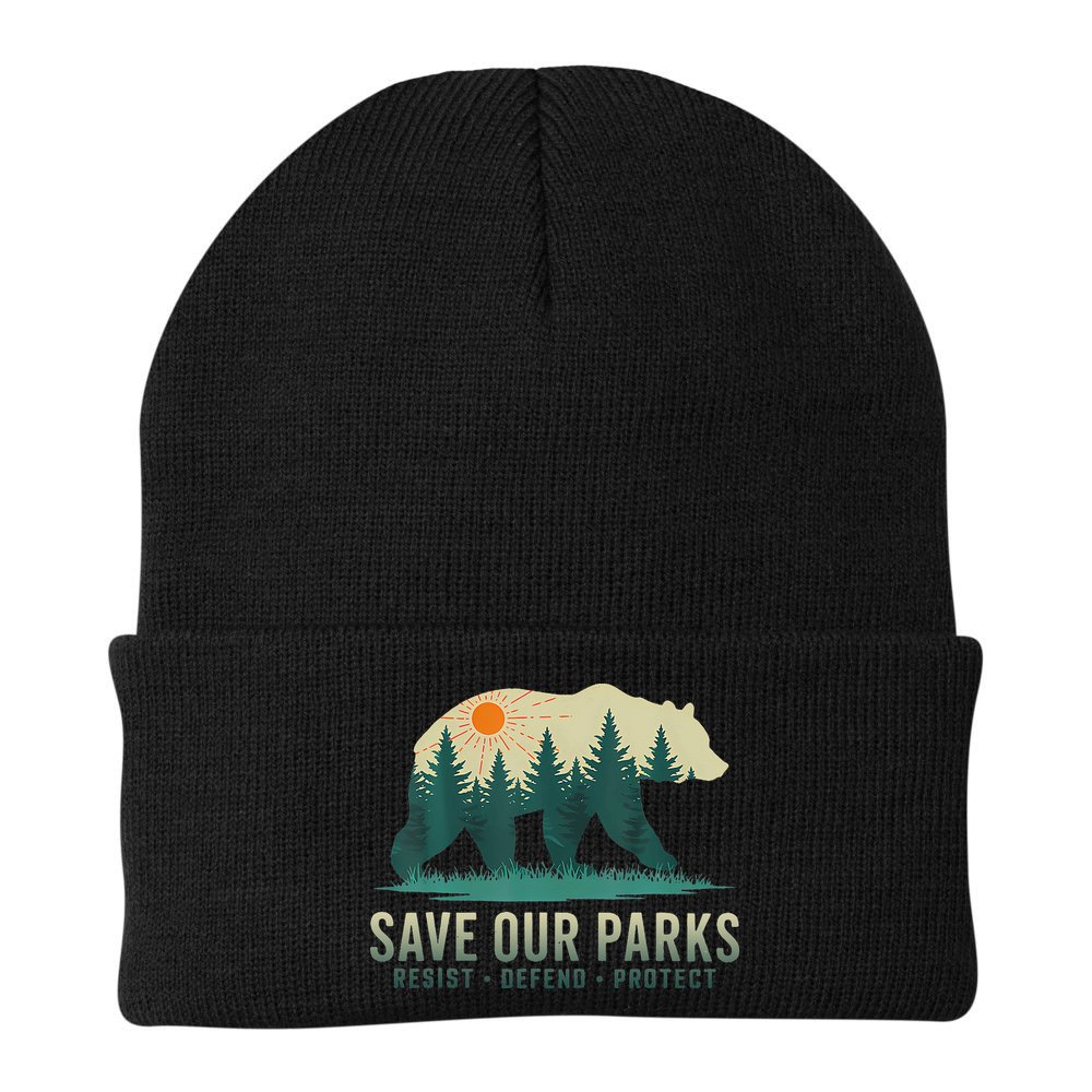 Save Our Parks Resist National Park Protect Alt Us Beanie