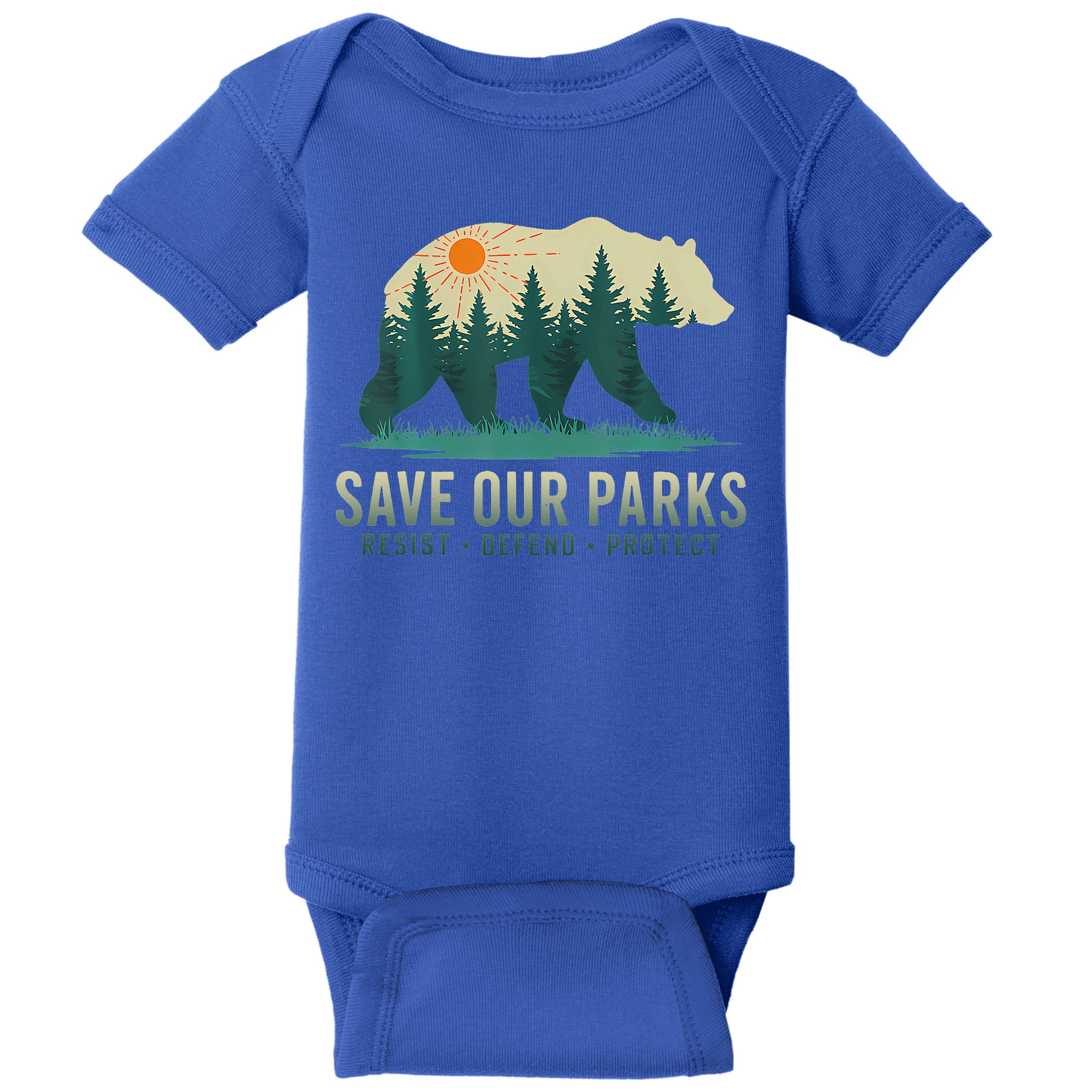 Save Our Parks Resist National Park Protect Alt Us Baby Bodysuit
