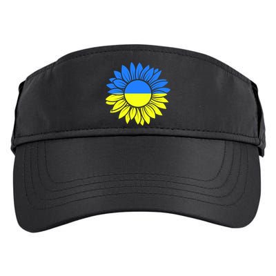 Sunflower Of Peace Ukraine Strong Vyshyvanka Adult Drive Performance Visor