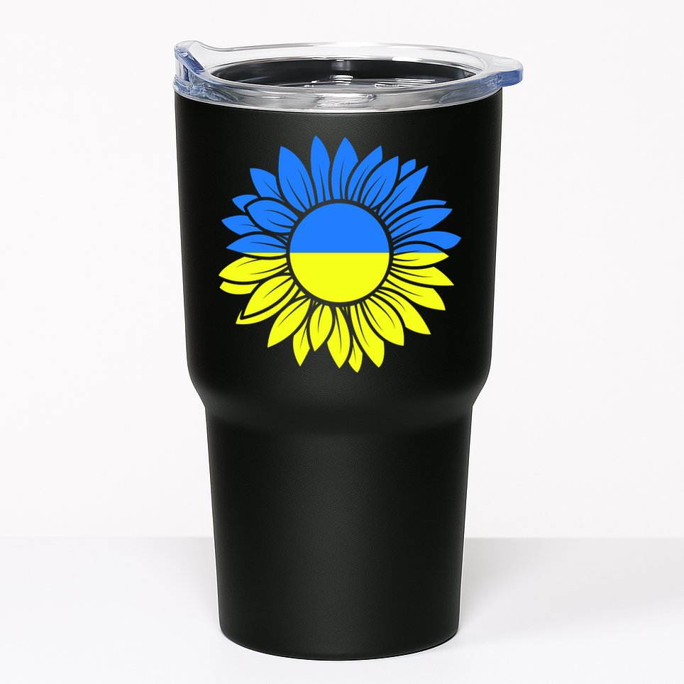Sunflower Of Peace Ukraine Strong Vyshyvanka Tumbler