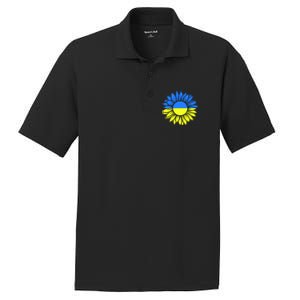 Sunflower Of Peace Ukraine Strong Vyshyvanka PosiCharge RacerMesh Polo