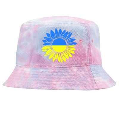 Sunflower Of Peace Ukraine Strong Vyshyvanka Tie-Dyed Bucket Hat