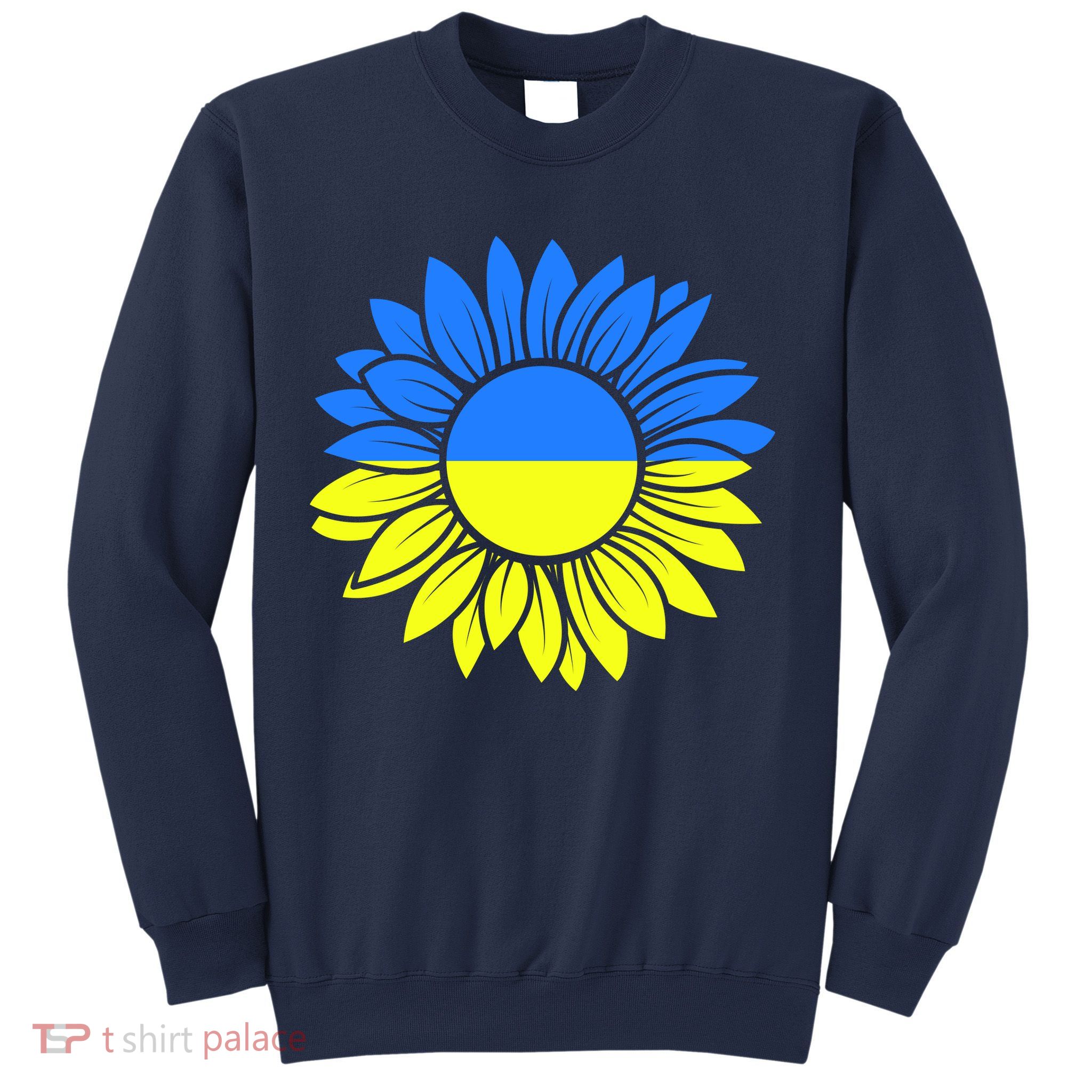 Sunflower Of Peace Ukraine Strong Vyshyvanka Sweatshirt