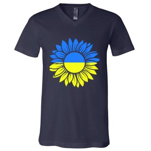 Sunflower Of Peace Ukraine Strong Vyshyvanka V-Neck T-Shirt