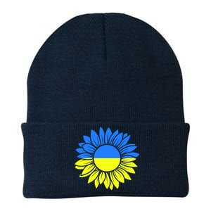 Sunflower Of Peace Ukraine Strong Vyshyvanka Knit Cap Winter Beanie