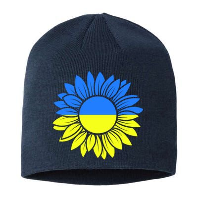 Sunflower Of Peace Ukraine Strong Vyshyvanka Sustainable Beanie