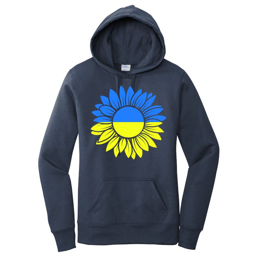 Sunflower Of Peace Ukraine Strong Vyshyvanka Women's Pullover Hoodie