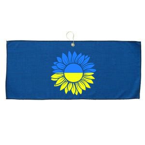 Sunflower Of Peace Ukraine Strong Vyshyvanka Large Microfiber Waffle Golf Towel