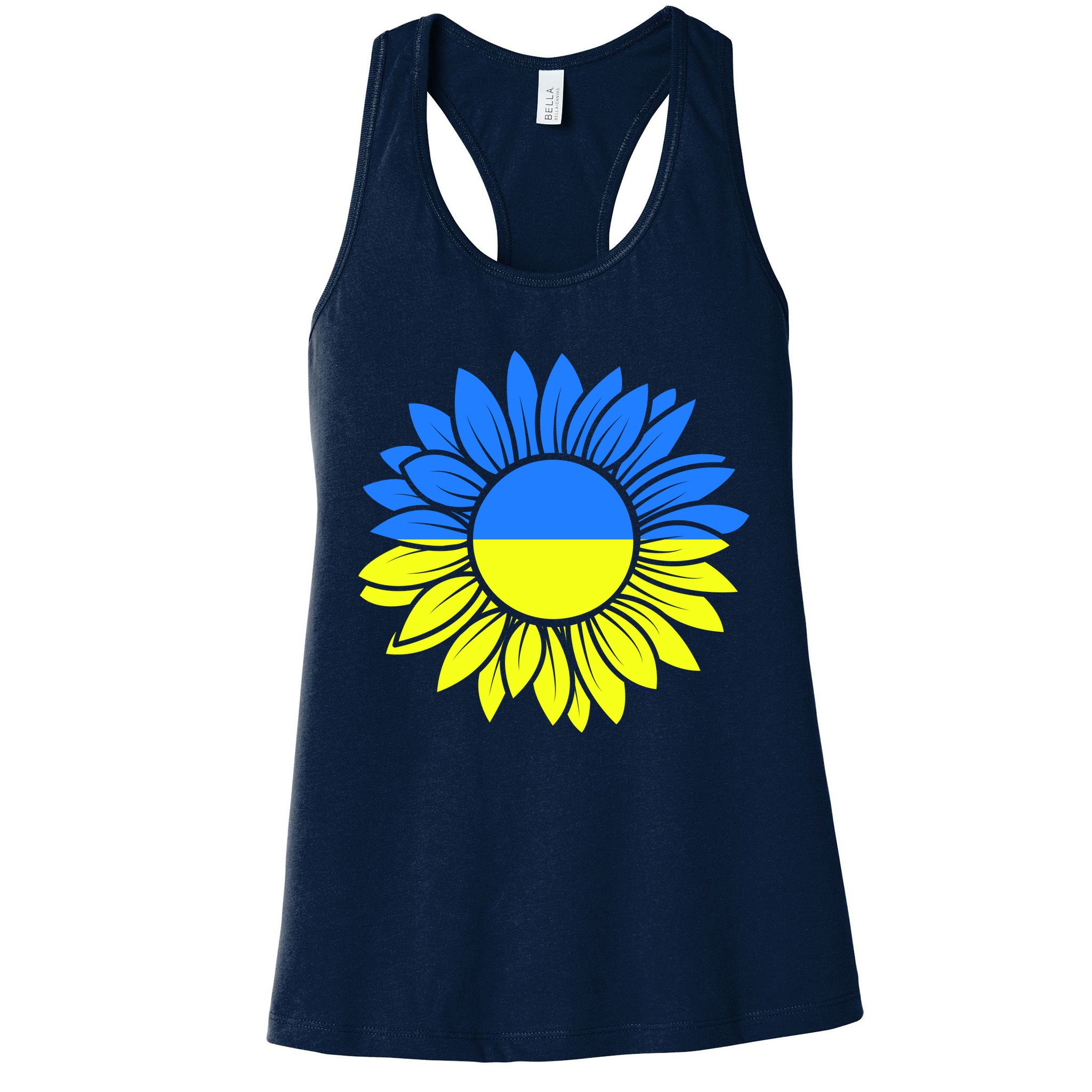 Sunflower Of Peace Ukraine Strong Vyshyvanka Womens Tank Top