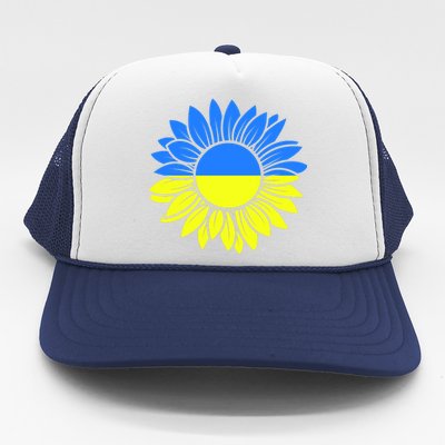 Sunflower Of Peace Ukraine Strong Vyshyvanka Trucker Hat