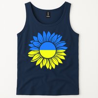Sunflower Of Peace Ukraine Strong Vyshyvanka Tank Top
