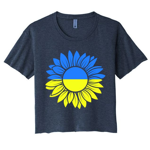 Sunflower Of Peace Ukraine Strong Vyshyvanka Crop Top