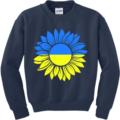 Sunflower Of Peace Ukraine Strong Vyshyvanka Kids Sweatshirt