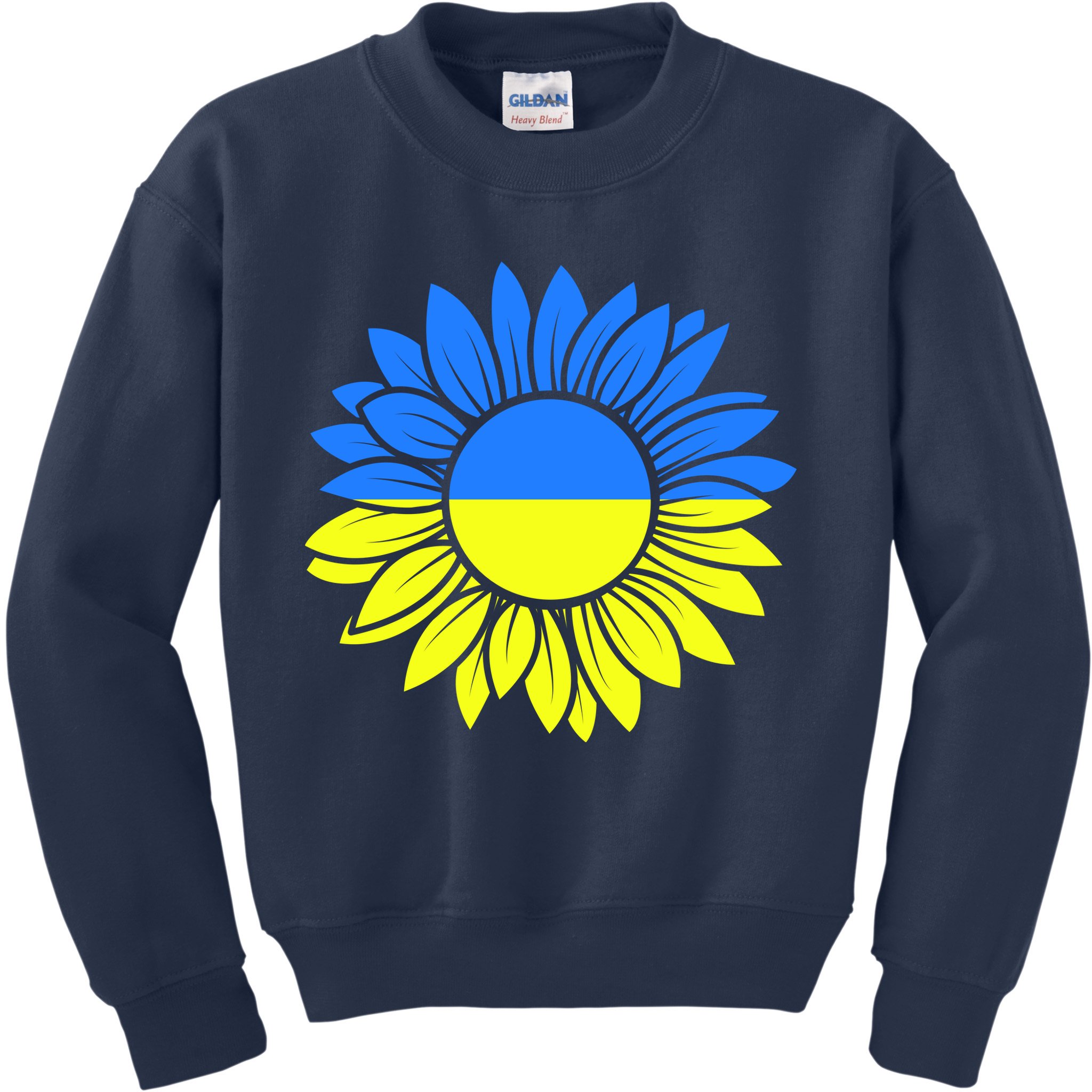 Sunflower Of Peace Ukraine Strong Vyshyvanka Kids Sweatshirt
