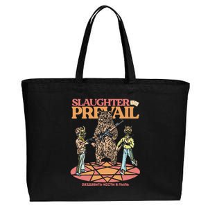 S.L.A.U.G.H.T.E.R O Prevail Cotton Canvas Jumbo Tote