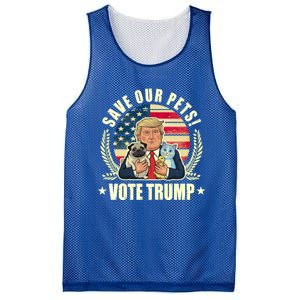 Save Our Pets Vote For Trump 2024 Trump Vance 2024 Election Gift Mesh Reversible Basketball Jersey Tank