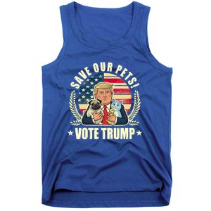 Save Our Pets Vote For Trump 2024 Trump Vance 2024 Election Gift Tank Top