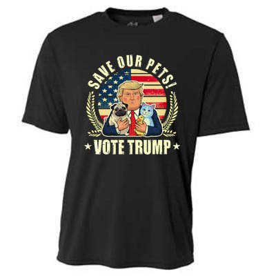 Save Our Pets Vote For Trump 2024 Trump Vance 2024 Cooling Performance Crew T-Shirt