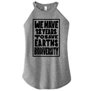 Save Our Planet Save Our Biodiversity Save Earth Great Gift Women's Perfect Tri Rocker Tank