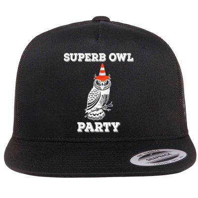 Superb Owl Party What We Do in the Shadows Owl Lover Flat Bill Trucker Hat