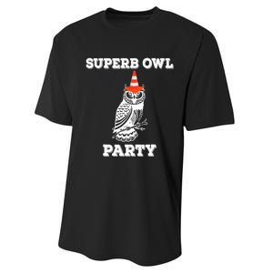 Superb Owl Party What We Do in the Shadows Owl Lover Performance Sprint T-Shirt