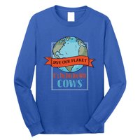 Save Our Planet Its The Only One With Cows Gift Long Sleeve Shirt