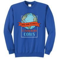 Save Our Planet Its The Only One With Cows Gift Sweatshirt