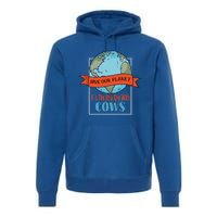 Save Our Planet Its The Only One With Cows Gift Premium Hoodie