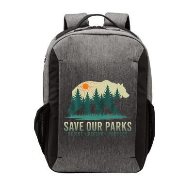 Save Our Parks Resist National Park Protect ALT US Gift Vector Backpack