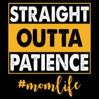 Straight Outta Patience Mom Life Funny Doggie Tank