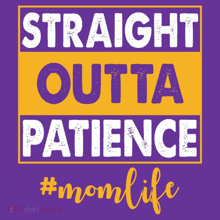 Straight Outta Patience Mom Life Funny Baby Bodysuit