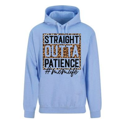 Straight Outta Patience Hashtag Mom Life Humor Mother's Day Unisex Surf Hoodie