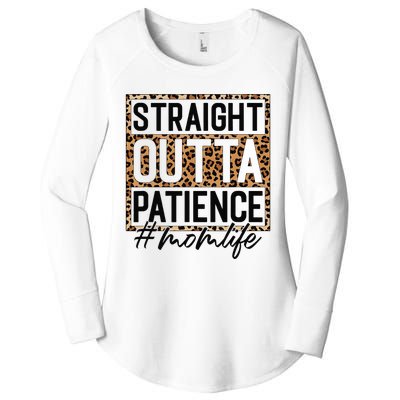 Straight Outta Patience Hashtag Mom Life Humor Mother's Day Women's Perfect Tri Tunic Long Sleeve Shirt