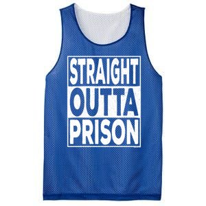 Straight Outta Prison Gift Mesh Reversible Basketball Jersey Tank