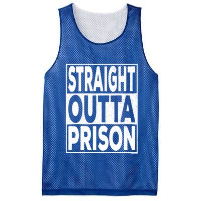 Straight Outta Prison Gift Mesh Reversible Basketball Jersey Tank