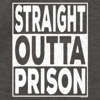 Straight Outta Prison Gift Vector Backpack