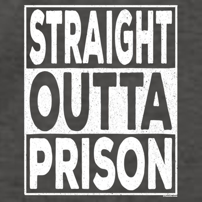 Straight Outta Prison Gift Vector Backpack