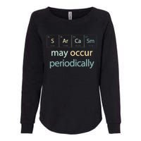 Sarcasm Occur Periodically Scientist Chemistry Elements Joke Womens California Wash Sweatshirt