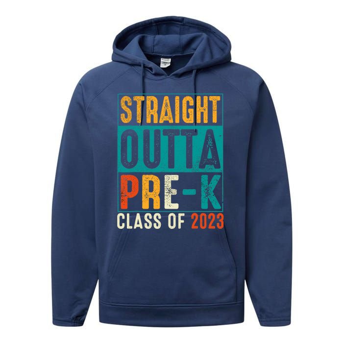 Straight Outta Pre K Preschool Graduation Gifts Performance Fleece Hoodie