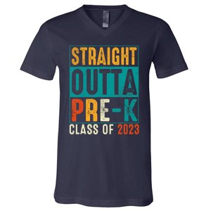 Straight Outta Pre K Preschool Graduation Gifts V-Neck T-Shirt