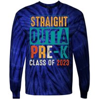 Straight Outta Pre K Preschool Graduation Gifts Tie-Dye Long Sleeve Shirt